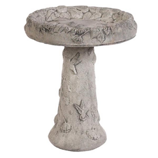 Glorious Hummingbird Birdbath | Solid Rock Stone Works