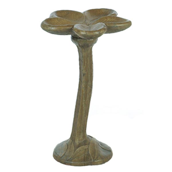 Five Petal Stem BirdBath | Solid Rock Stone Works