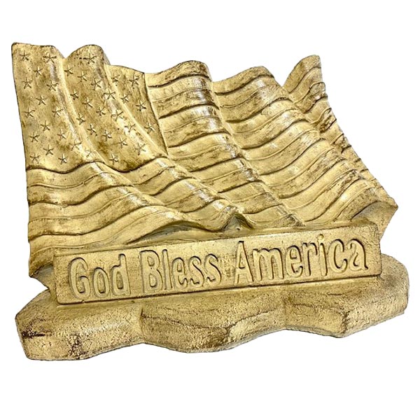 God Bless America Flag Stone | Solid Rock Stone Works