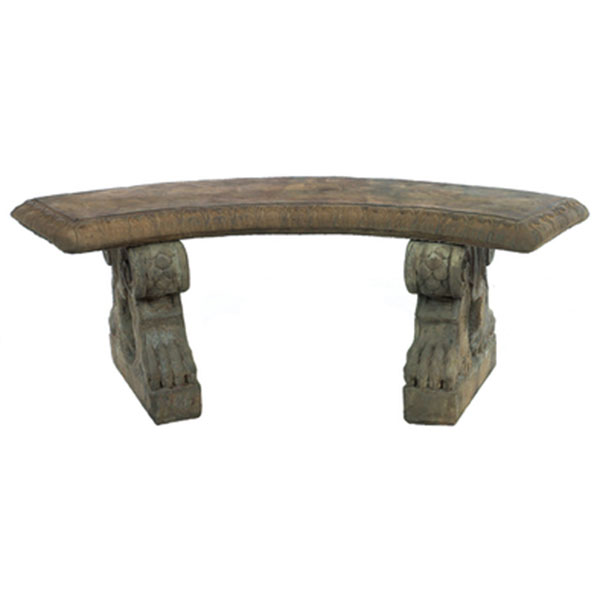 Concrete Large Curved Claw Bench | Solid Rock Stone Works