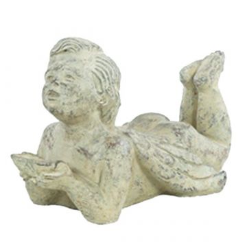 Laying Angel Holding Shell