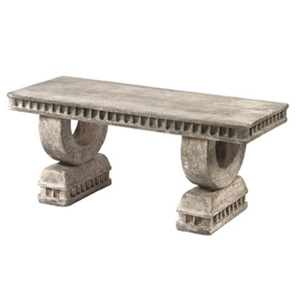 Concrete Neoclassic Bench Set | Solid Rock Stone Works