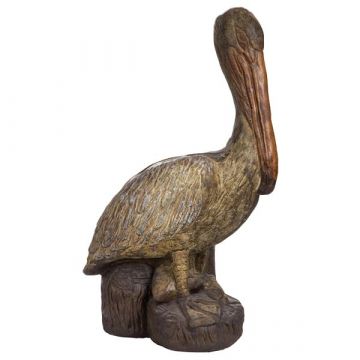 Pelican on Stump - Life Like