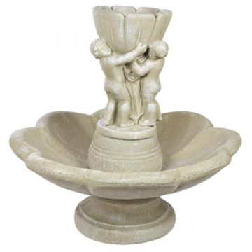 3 Cherubs Holding Bowl / Lily Bowl Fountain